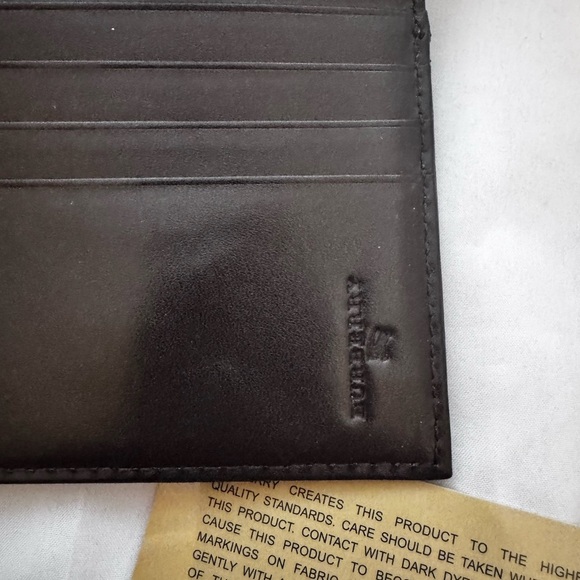 Burberry Brown Leather Buckle Flap French Wallet - Picture 9 of 15